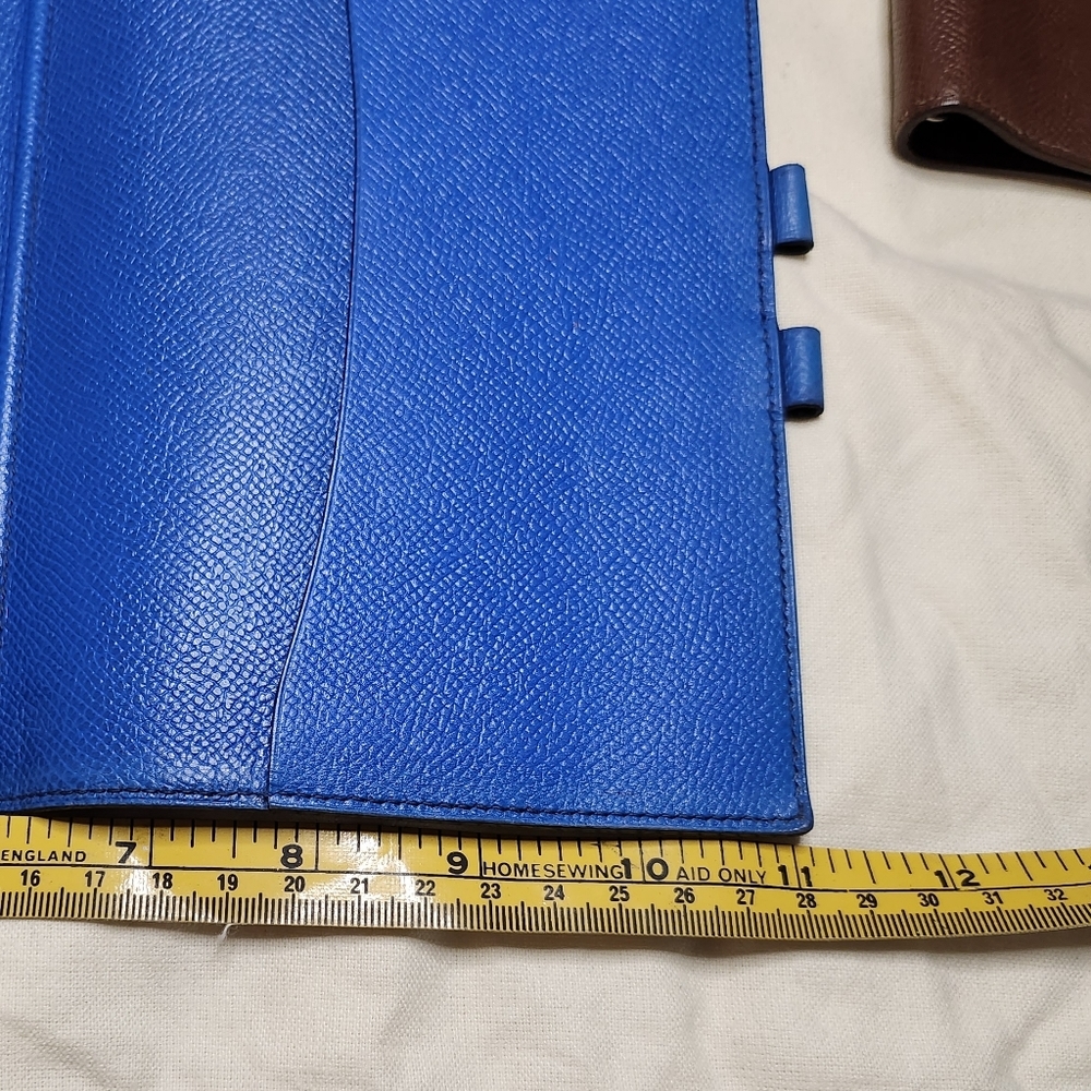 HERMES Agenda(BiG) PM Day Planner Notebook Cover Leather Blue - Picture 5 of 16
